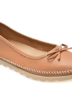 Balerini casual GRYXX maro, EV2815, din piele naturala