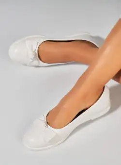 Balerini dama Piele Ecologica Alb Avien