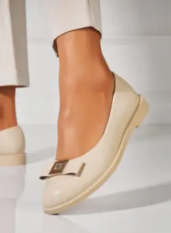 Balerini dama Piele Ecologica Bej Lisha