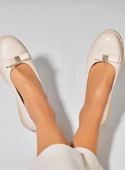 Balerini dama Piele Ecologica Bej Markie