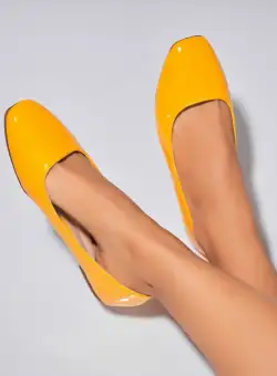 Balerini dama Piele Ecologica Lacuita Galben Masyn