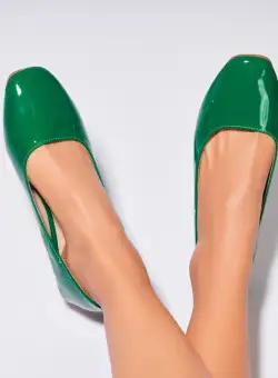 Balerini dama Piele Ecologica Lacuita Verde Masyn