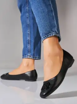 Balerini dama Piele Ecologica Negru Kayn