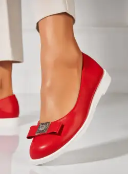 Balerini dama Piele Ecologica Rosu Lisha