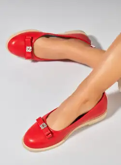 Balerini dama Piele Ecologica Rosu Markie