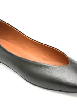 Balerini FLAVIA PASSINI negri, 2480, din piele naturala