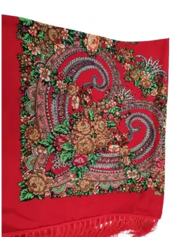 Batic etno mare rosu Bujori 3