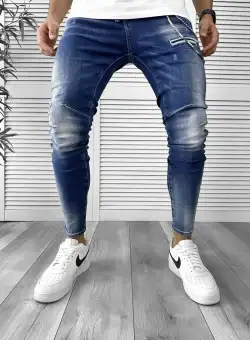 Blugi barbati conici albastri 5786 B15-5