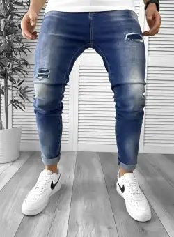 Blugi barbati conici albastri 5793 D3-3.4