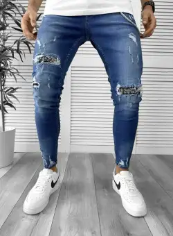 Blugi barbati conici albastri GM352 B7-2.3