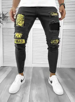 Blugi barbati conici negri 006061 B14-1.2