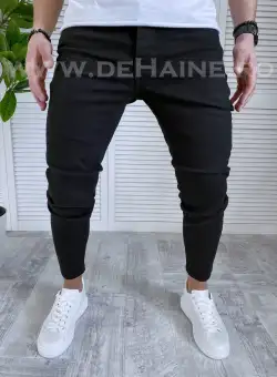 Blugi barbati conici negri 1019 D2