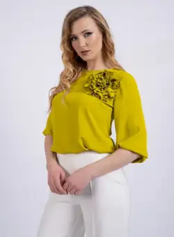 Bluza 4328 lime La Donna
