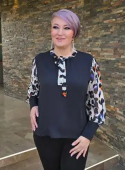 Bluza 811 maneca imprimata Aquared