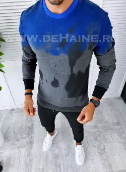 Bluza barbati gri slim fit 2565 i12-3