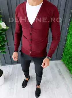 Bluza barbati slim fit grena ZR A6442 D3-5.4