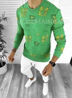 Bluza barbati verde slim fit K208 31-1.2
