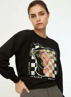 Bluza dama Virtual Reality neagra