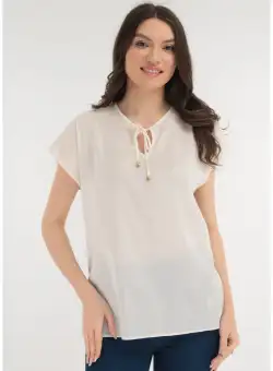 Bluza din bumbac fin cu fir stralucitor