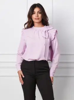 Bluza MBG lila cu funda maxi