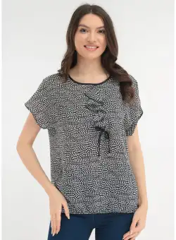 Bluza neagra cu buline albe cu jabou