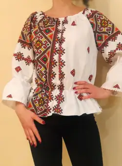 Bluza stilizata cu motive traditionale Daniela 4