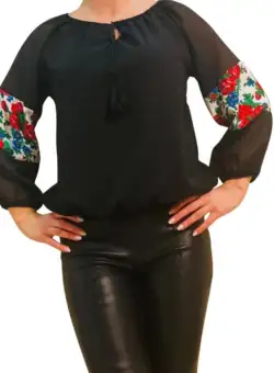 Bluza stilizata cu motive traditionale Margareta 5