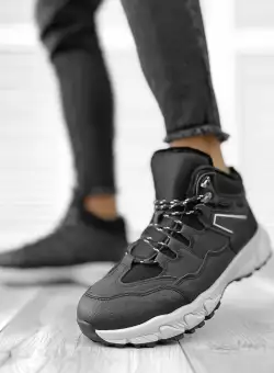 Bocanci barbati imblaniti negri M2204 A27-4