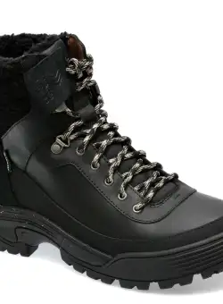 Bocanci CLARKS negri, ATLHITG, din piele naturala