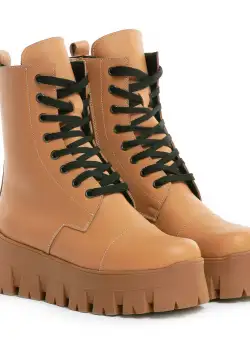 Bocanci Desire Piele Neteda Maro