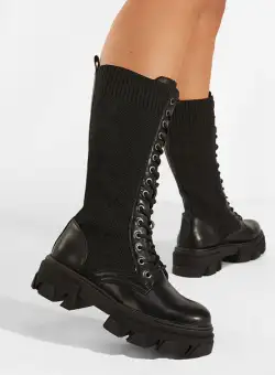 Bocanci inalti dama negri Dorine V2