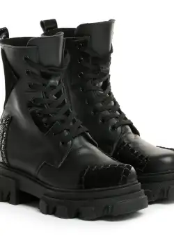 Bocanci Oslo Piele Petice Negre