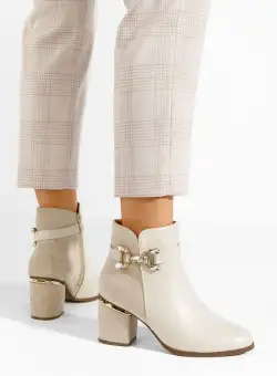 Botine dama elegante Safa bej