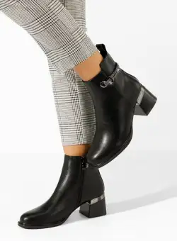 Botine elegante Preciousa negre