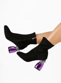 Botine elegante Shazina negre