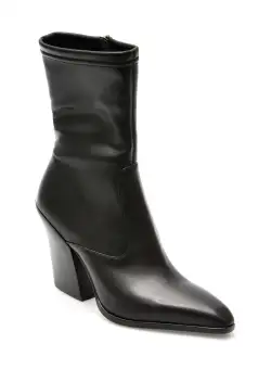 Botine EPICA negre, LM2511, din piele naturala