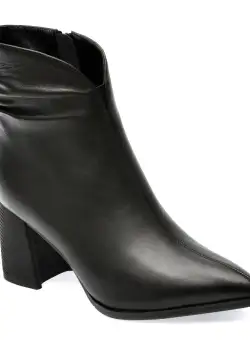 Botine GRYXX negre, 6068C1, din piele naturala