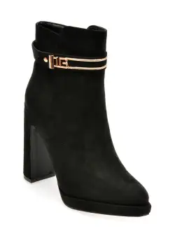 Botine LAURA BIAGIOTTI negre, 8370, din material textil