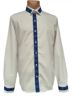 Camasa alba traditionala brodata - Model VI