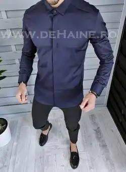 Camasa barbati bleumarin slim fit B1379 59-4 E