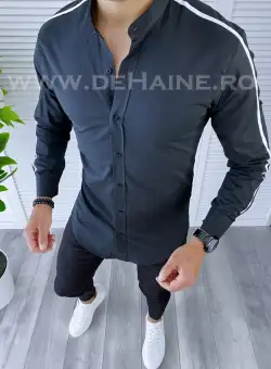 Camasa barbati neagra slim fit B2135 W12 E 2-2~
