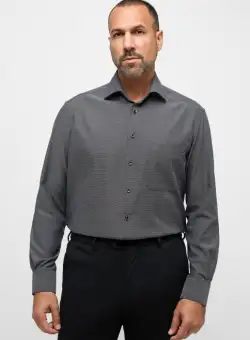 Camasa gri, confort fit, pentru barbati, 100% bumbac, maneca lunga, model 1160 38 E19K Eterna