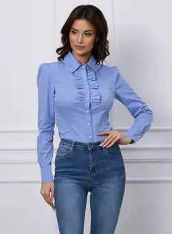 Camasa MBG bleu cu fundite