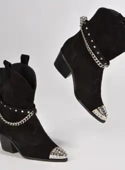 Ciocate Aryan Piele Intoarsa Neagra cu Accesorii Argintii