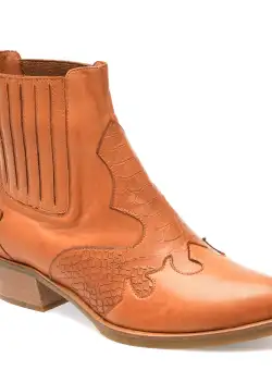 Ciocate GLORIA maro, 7008, din piele naturala