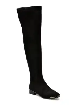 Cizme ALDO negre, SEVAUNNA007, din material textil