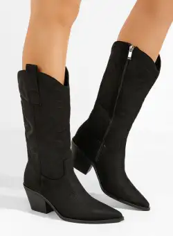 Cizme cowboy dama Briar negre