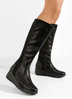 Cizme cu platforma Daneria negre