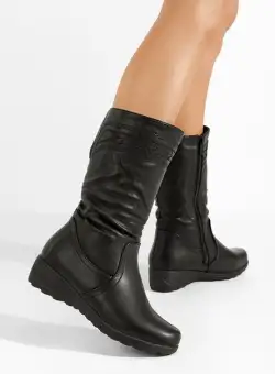 Cizme cu platforma Metiosa negre