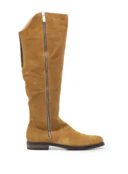 Cizme dama din piele naturala, Leofex - 290 Camel velur